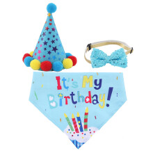 It's My Birthday Dog Bandana, Adjustable and Reusable, Dog Birthday Party Supplies with Cute Printing, High-quality Materials for Medium and Large Pet