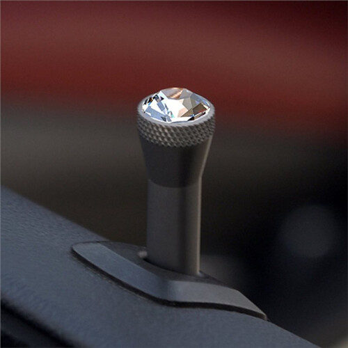 Car Crystal Door Pin Lock Button for  All Models Easy Install Crystal Pin Lock Button Interior Modified Accessories 2