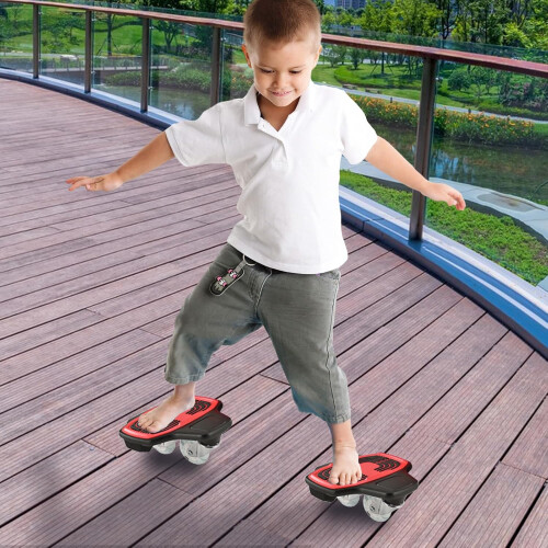 Split Skateboard Portable Roller Deck, Drift Plates, Rebound  Wheels, Lightweight For Teens Adults Beginners 1