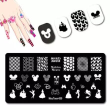 Princess Cartoon Nail Stamping Plate Reusable Nail Art Tool for DIY Manicure Crisp Transfers (7)