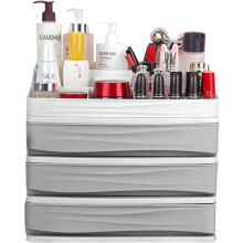 Elegante organizer per trucchi con cassetti per la toeletta, organizer multifunzionali da appoggio per cosmetici, gioielli e accessori (9 15''