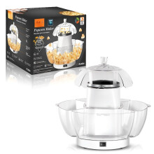Mini Electric Popcorn Maker for Home Use, Compact Automatic Design with Easy Clean and Overheat Protection