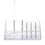 Crystal-Clear Material Clear Makeup Organizer, Spacious Storage For Your Beauty Essentials 3