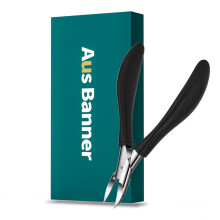 German Stainless Steel Toenail Clippers for Thick and Ingrown Nails with Precision Curved Blade