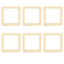Suport de afișare renovat cu dimensiuni de 4,2 * 4,2 * 0,7 inci, variante colorate alb negru roz galben verde 6 bucăți, perfect pentru expunere