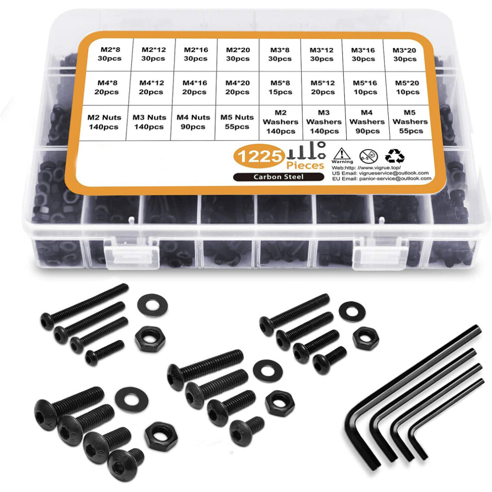 Zinc Plated Metric System Screw Kit, Smooth Surface Without Burrs Deep And Clear Thread, Alloy Steel Rust Prevention Furniture Repair 304 Stainless St 9554910079546