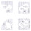 4Pcs Acrylic Quilting Ruler Templates Freemotion-Style B 1