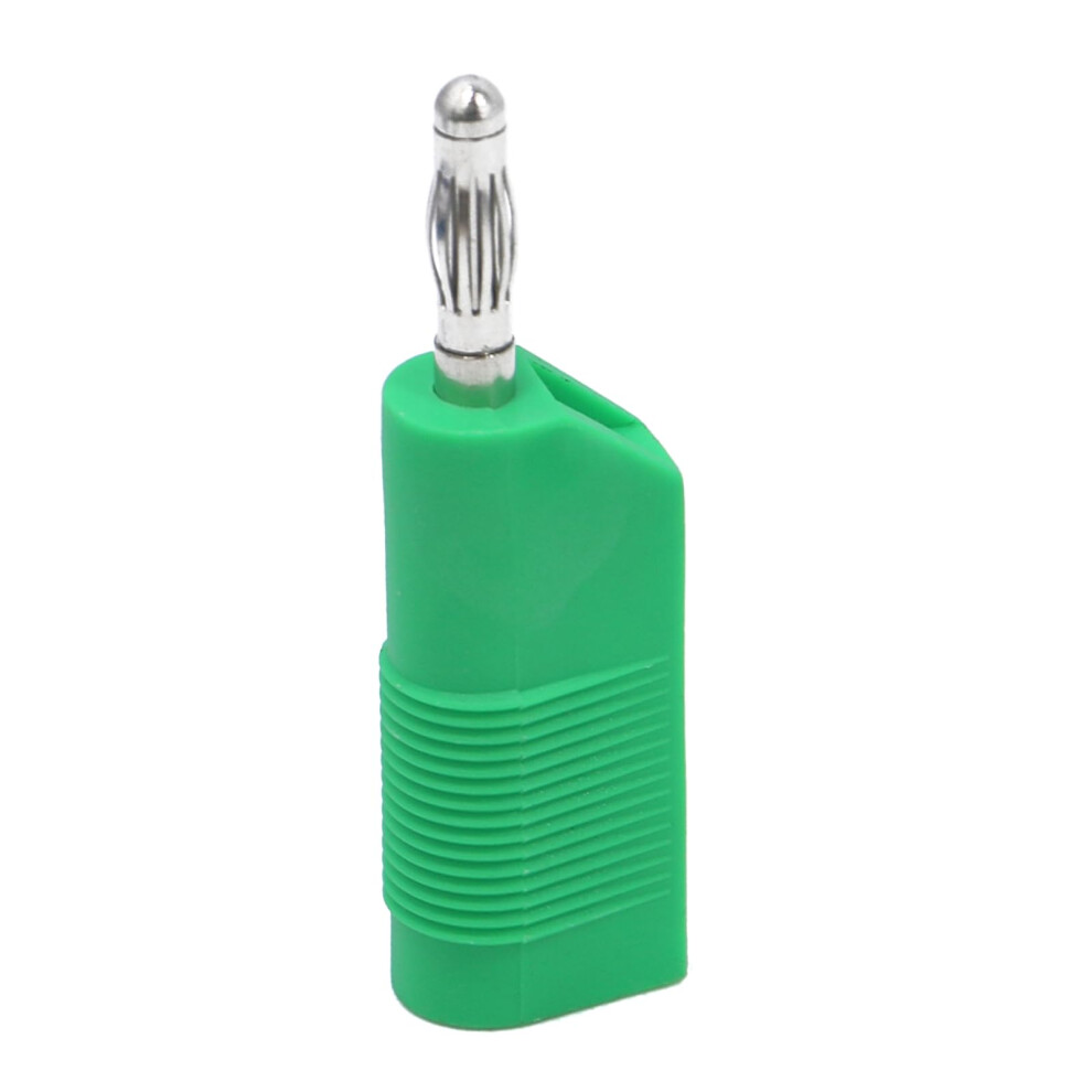 Stackable 4Mm Banana Plugs Without Welding Green Color For Electronics Experiments And Circuit Testing 9001264965372