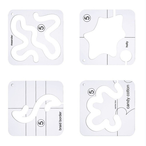 Freemotion Quilting Stencils Quilting Templates Sewing-Style C