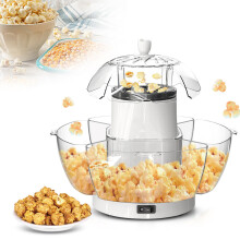 Hot Air Popcorn Maker Electric Oil OneTouch Popper 70g Capacity for Movie Night and Parties