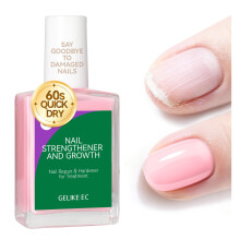 6 in 1 Nail Strengthener and Growth Treatment for Damaged Nails, Pink 15ml, Repairs and Protects