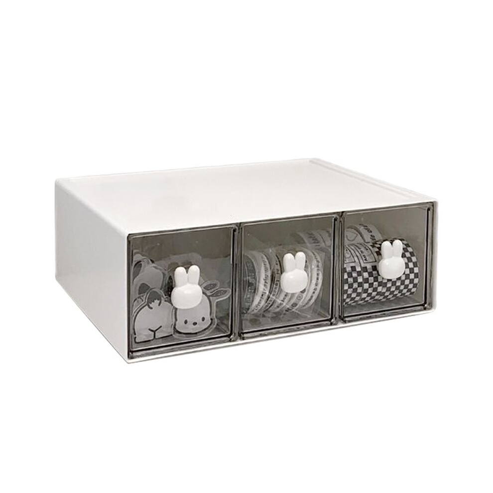 Handle Combination Drawer Box Stationery Organizer Desktop Student Multi-Compartment Drawer Pencil Cabinet 6131032308094
