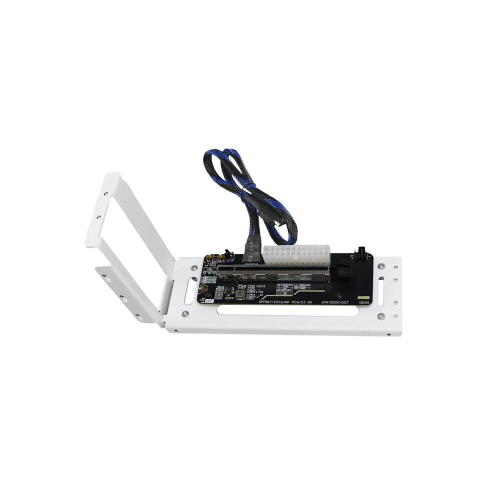 Oculink Gpu Dock Pcie 5.0X4 Gdp Laptop To External Video Graphics Card M.2 Oculink Sff8611 To Pcie X16 White 6132555166840