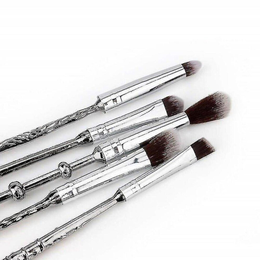 Purple Enchanting Anime Makeup Brushes, Unique Makeup Brush Set With Soft Accents, Professional Makeup Set For Cosmetics Enthusiasts And Manga Lovers