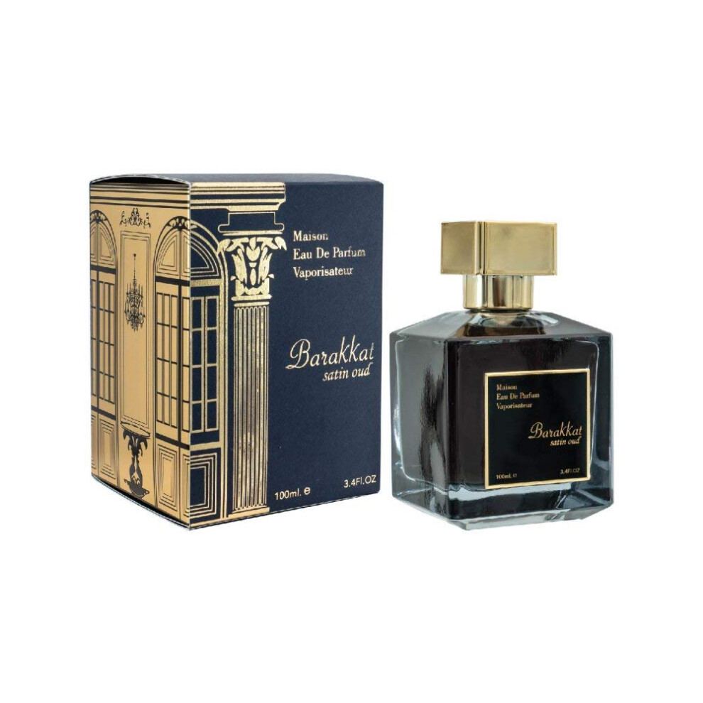 Satin Oud Perfume 3.4 oz Unisex Luxury Fragrance LongLasting Elegant Scent
