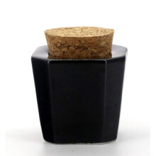 Porcelain Dappen Dish with Wooden Cap, Wide Mouth Acrylic Powder Mixing Cup for Nail Art
