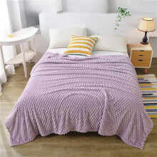 Flannel Fleece Throw Blanket Purple 40'x60' Super Soft Plush Warm Reversible for Couch and Bed