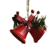 Christmas Bells Ornament for Christmas Tree Door Mantel-Red