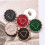 10Pcs Round Metal Button with Hole Heart Button Sewing-White S 7