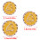 10Pcs Round Metal Button with Hole Heart Button Sewing-White S 4