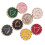 10Pcs Round Metal Button with Hole Heart Button Sewing-White S 2