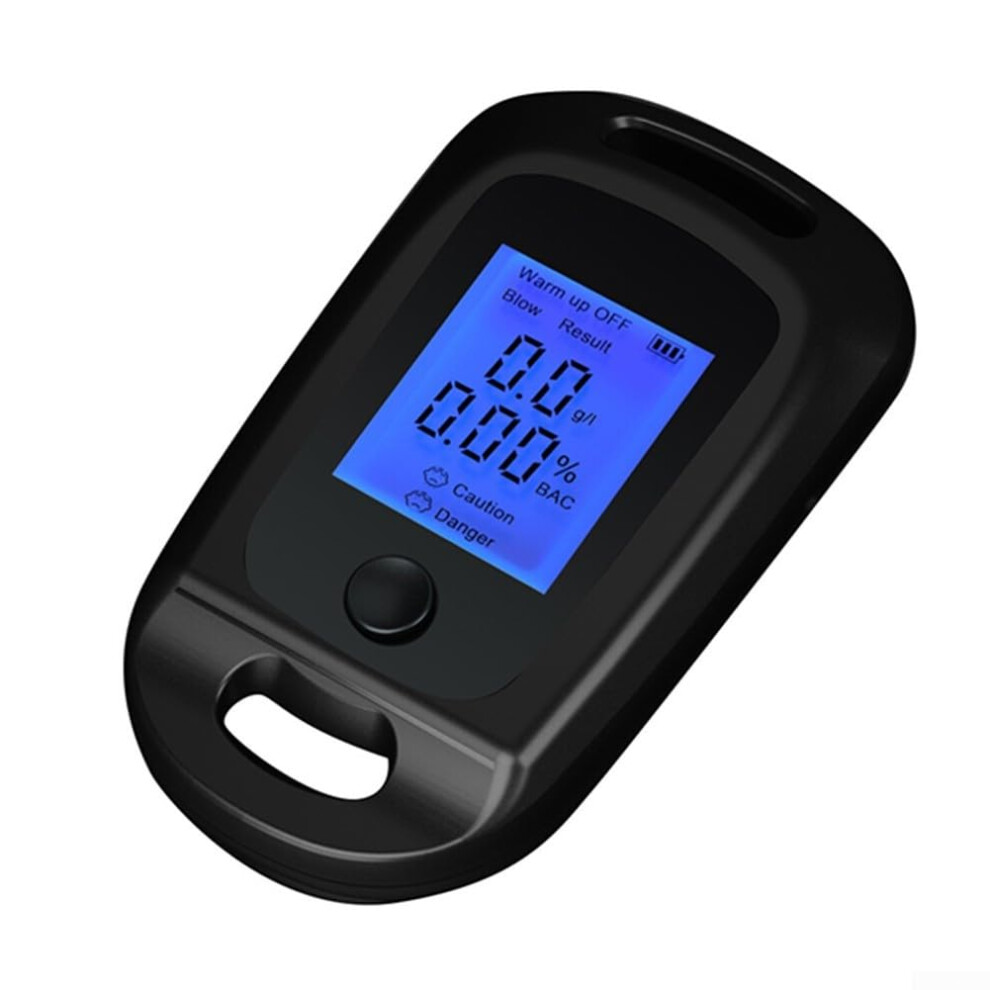 Breathalyzer Alcohol Tester With Lcd Display, Accurate Detection, Typec Rechargeable, Black 9001264964986