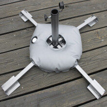 Flag Base Weight Bag for Feather Flag Stand, Heavy Duty Water Filled Round Base for Outdoor Use
