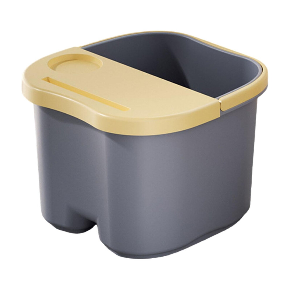 Blue Foot Soaking Tub Deep Calf Soak Basin With Handle Nonslip Base For Home Spa