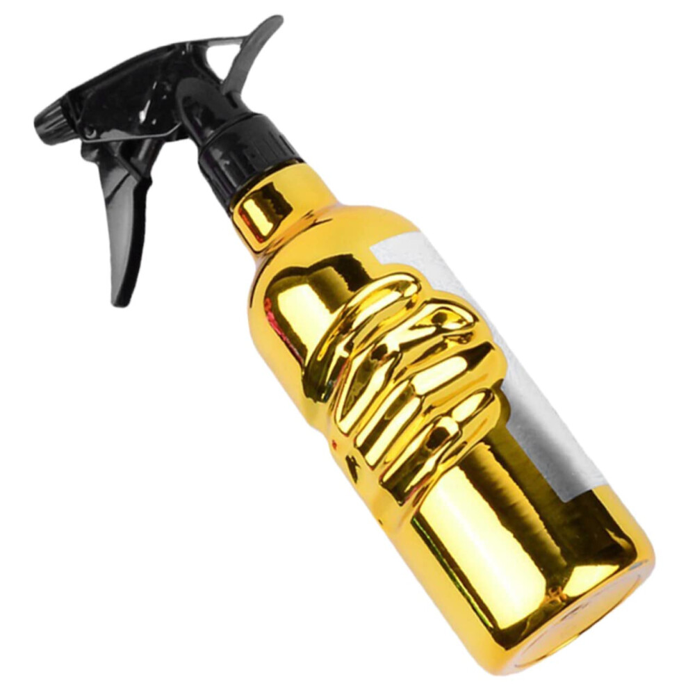 Gold Fine Mist Spray Bottle For Hair Styling And Plant Care, Vintage Barber Mister