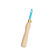 Verstelbare ponsnaald borduurpen Borduurpen met houten-Blauw