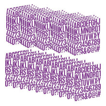 30 vellen goud glinsterende letter sticker nummer sticker-Paars