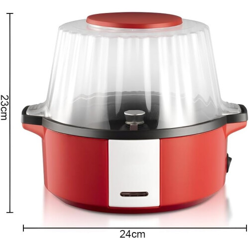 Compact Electric Popcorn Maker for Home, Automatic Oil Snack with Easy Cleanup 1