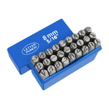 27-delige briefstempelset Metalen letterponsset-Engels 8mm