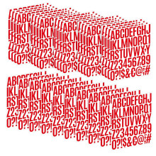 30 vellen glinsterende letternummer sticker goud glitter-Rood
