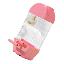 Kooiaccessoires Automatische vogelvoeder Spatwaterdicht-Roze