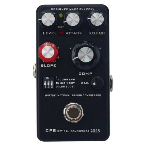2025 Version Electric Guitar and Bass Compressor Pedal Multifunctional Studio Universal CPB Optical Compressor Black