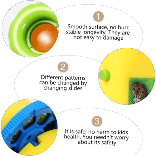 Projection Flashlight Interactive Toy With Adjustable Patterns, Lightweight And Portable For Cognitive Development 1