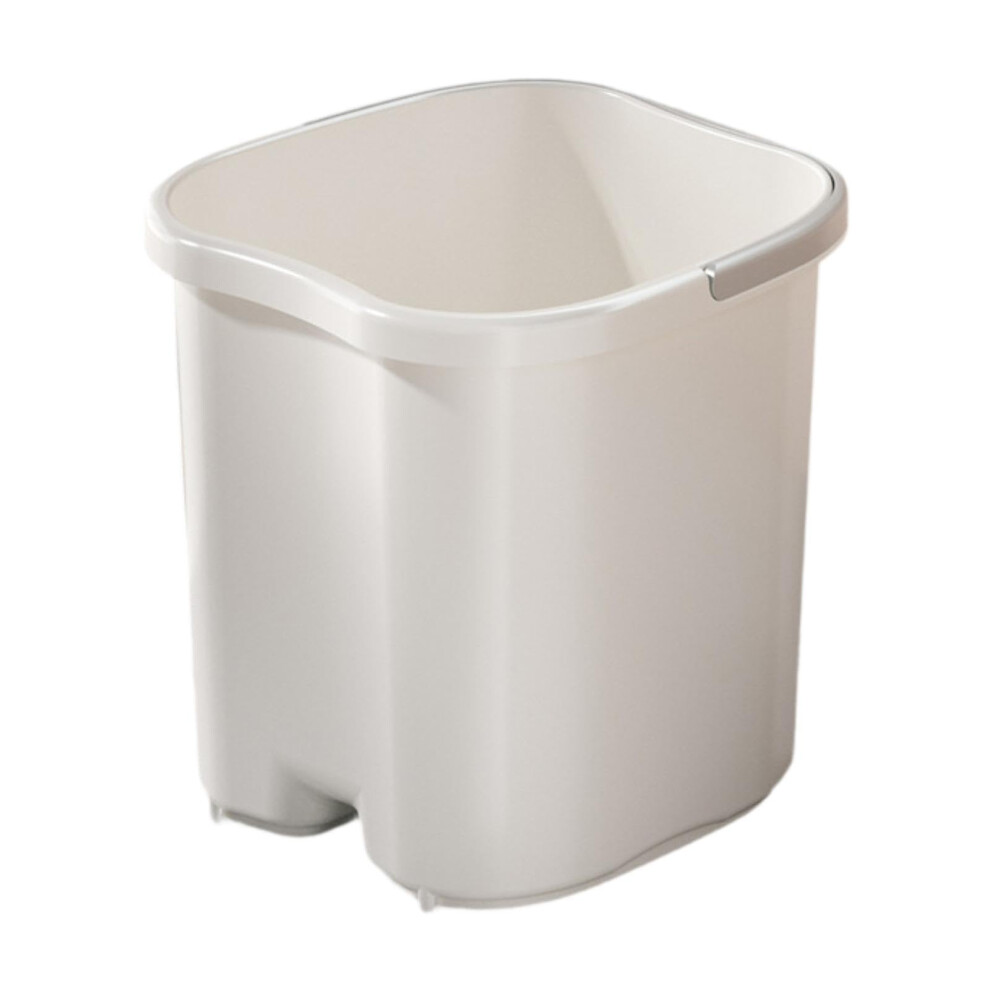 Large Plastic Foot Soak Tub with Massage Bottom and Ergonomic Handle for Home Spa Use