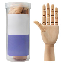 Nail Practice Hand with Adjustable Wrist and Fingers, Realistic Wooden Mannequin for Nail Art