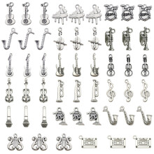 51 stuks gitaar charme muziekinstrument hanger sieraden