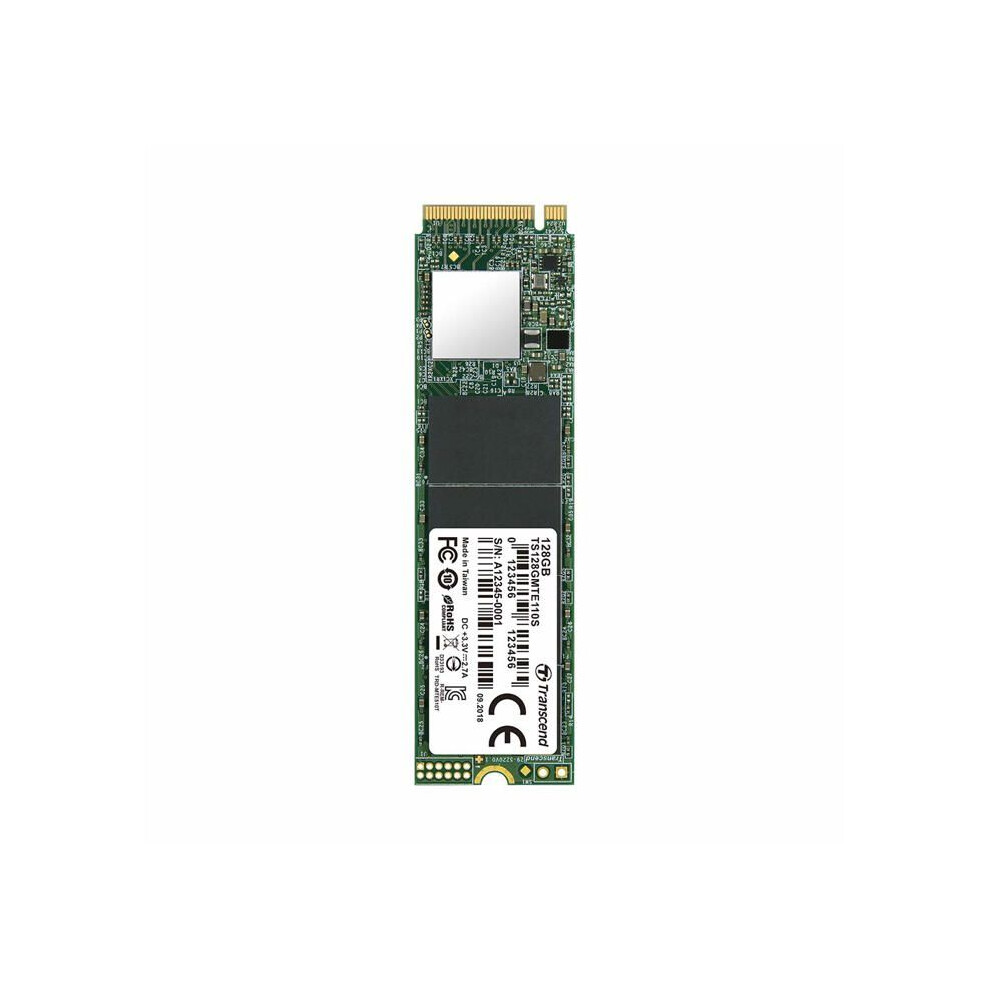Transcend Mte110s 128Gb Nvme Pcie Gen3 X4 1500/400 Mb/S 760557841722