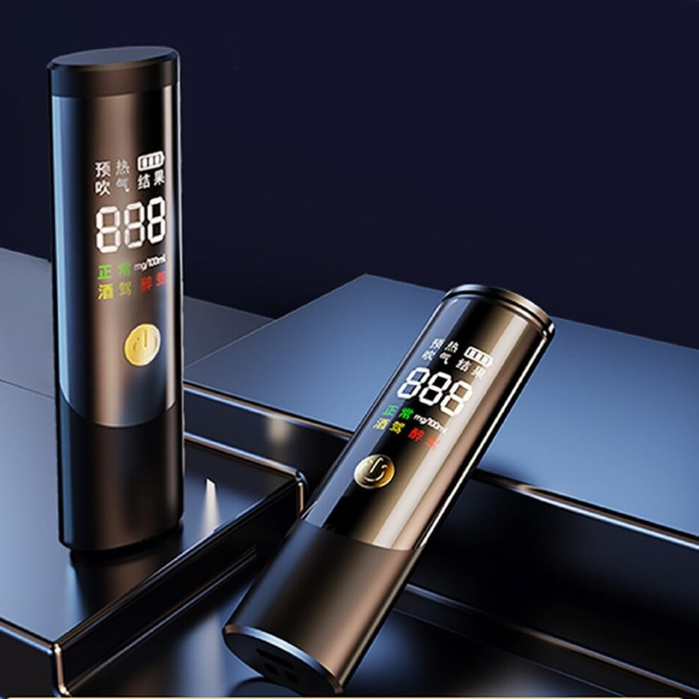 Alcohol Tester With Sensitivity Sensor, Hygienic Noncontact Use, Compact Breathalyzer White 9119770730435
