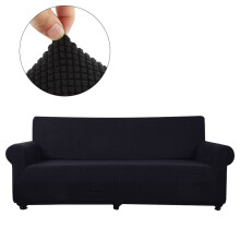 Mycket töjbart sofföverdrag för loveseat, mjukt och bekvämt jacquardtyg, elastiskt understycke, halkfritt skum, maskintvättbart