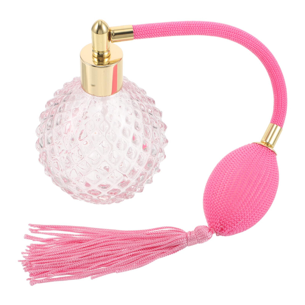 Perfume Atomizer 100ml Vintage Glass Refillable Bottle with Fine Mist Sprayer and Tassel