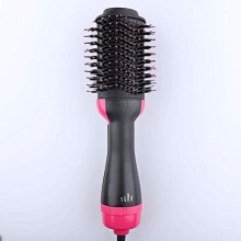 Hot Air Brush with Adjustable Temperature Control, 3in1 Hair Straightener and Curler Comb