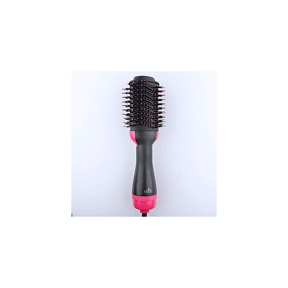 Hot Air Brush with Adjustable Temperature Control, 3in1 Hair Straightener and Curler Comb