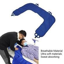 Colchonete de posicionamento para cama, lençol de transferência respirável em poliéster macio e agradável à pele, com design vazado, auxiliar