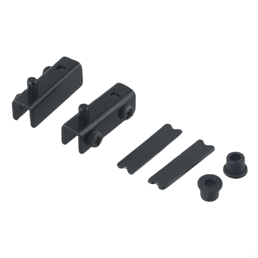 Black Rustresistant Stainless Steel Cabinet Hinges Pair For Bookcases And Easy Nodrill Install 9119770729996