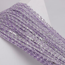 Rideau à sequins décoratif en cristal, panneau mural suspendu en ruban argenté scintillant, violet clair 100 x 200 cm, élégant rideau foulard