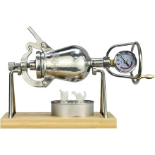 Vintage Popcorn Maker with Pressure Stainless Steel Build for Home and Outdoor Use 268ML